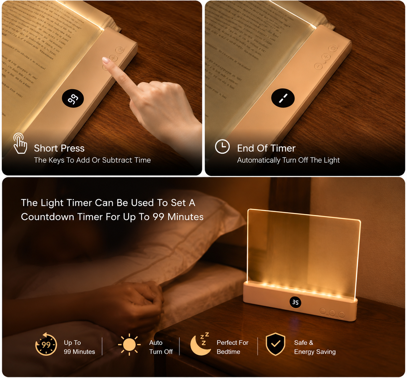 PrimeLuxe™ Rechargeable LED Reading Light