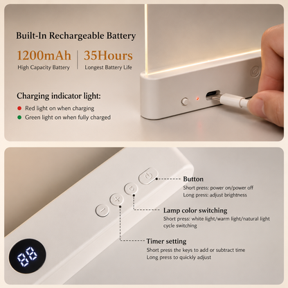 PrimeLuxe™ Rechargeable LED Reading Light