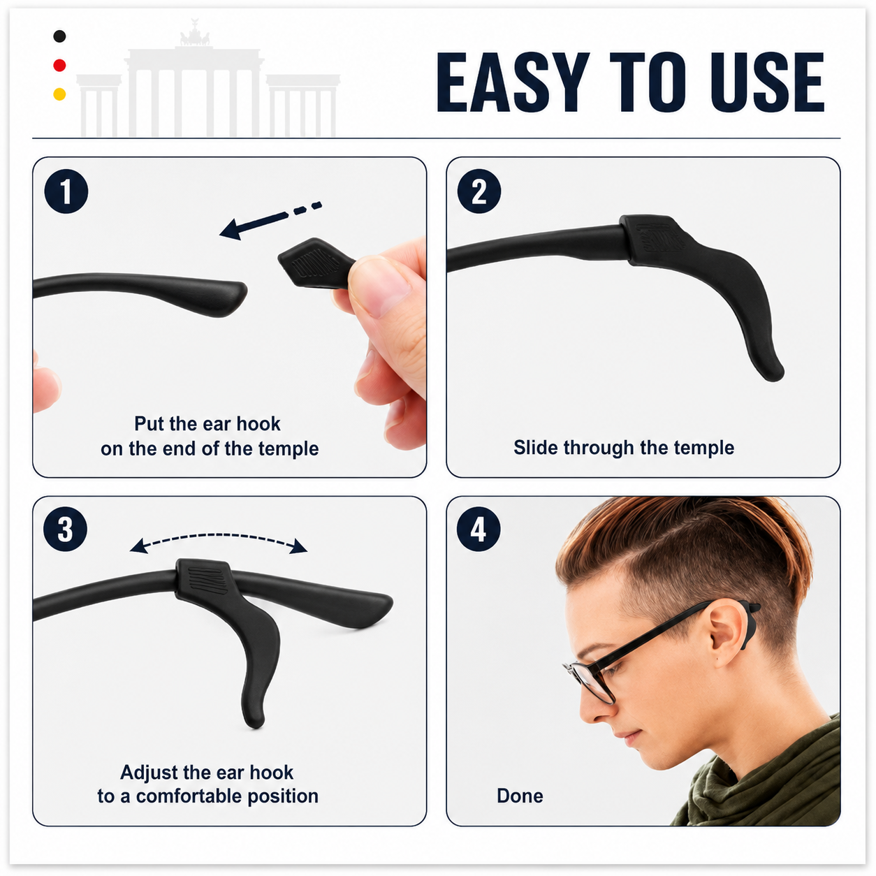 PrimeLuxe™ Anti-Slip Glasses Ear Hooks
