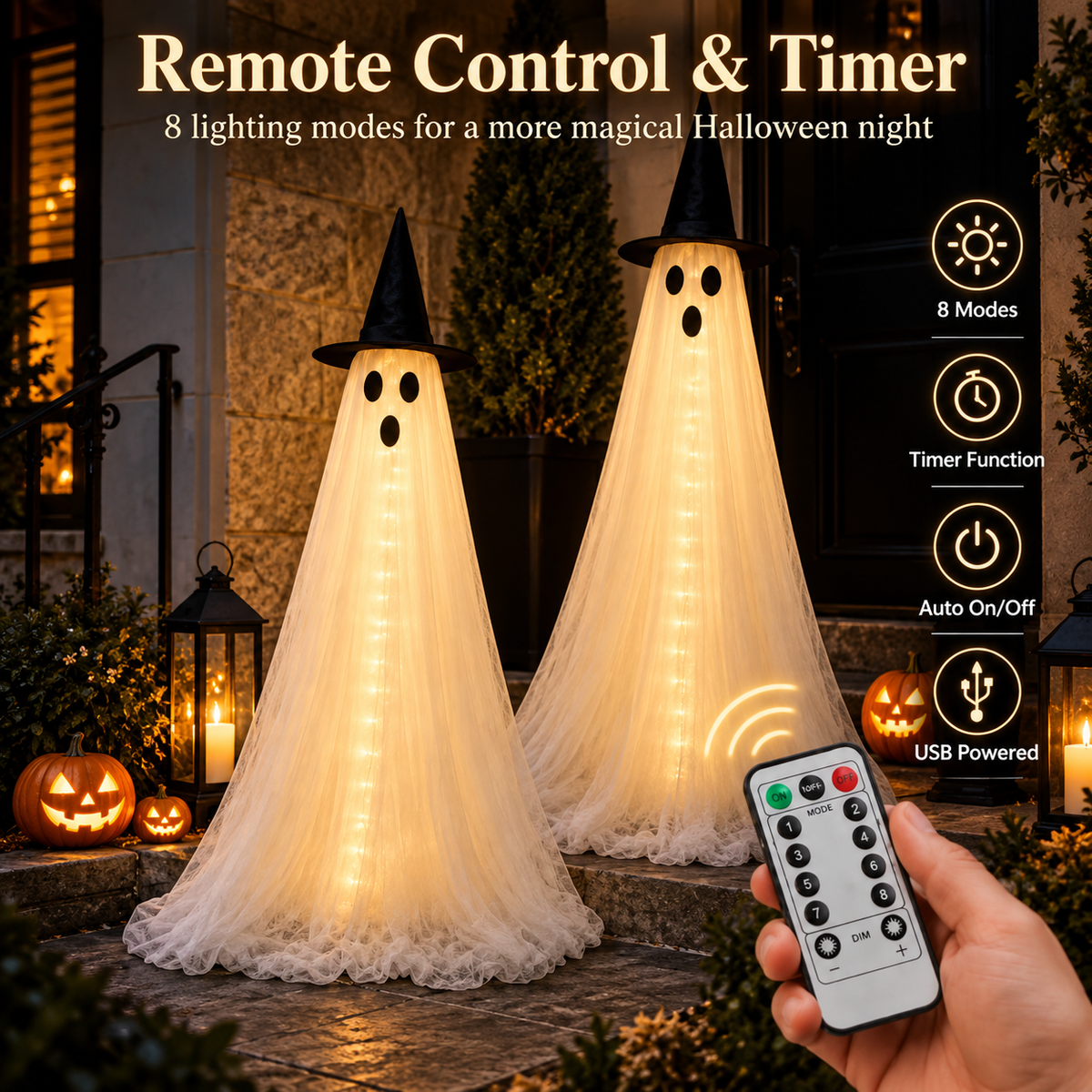Prime Luxe™ GlowGhost Halloween Light