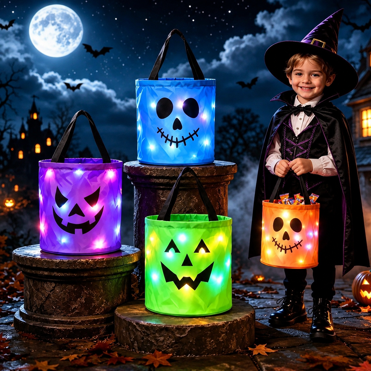 Prime Luxe™ GlowTreat Halloween Bucket