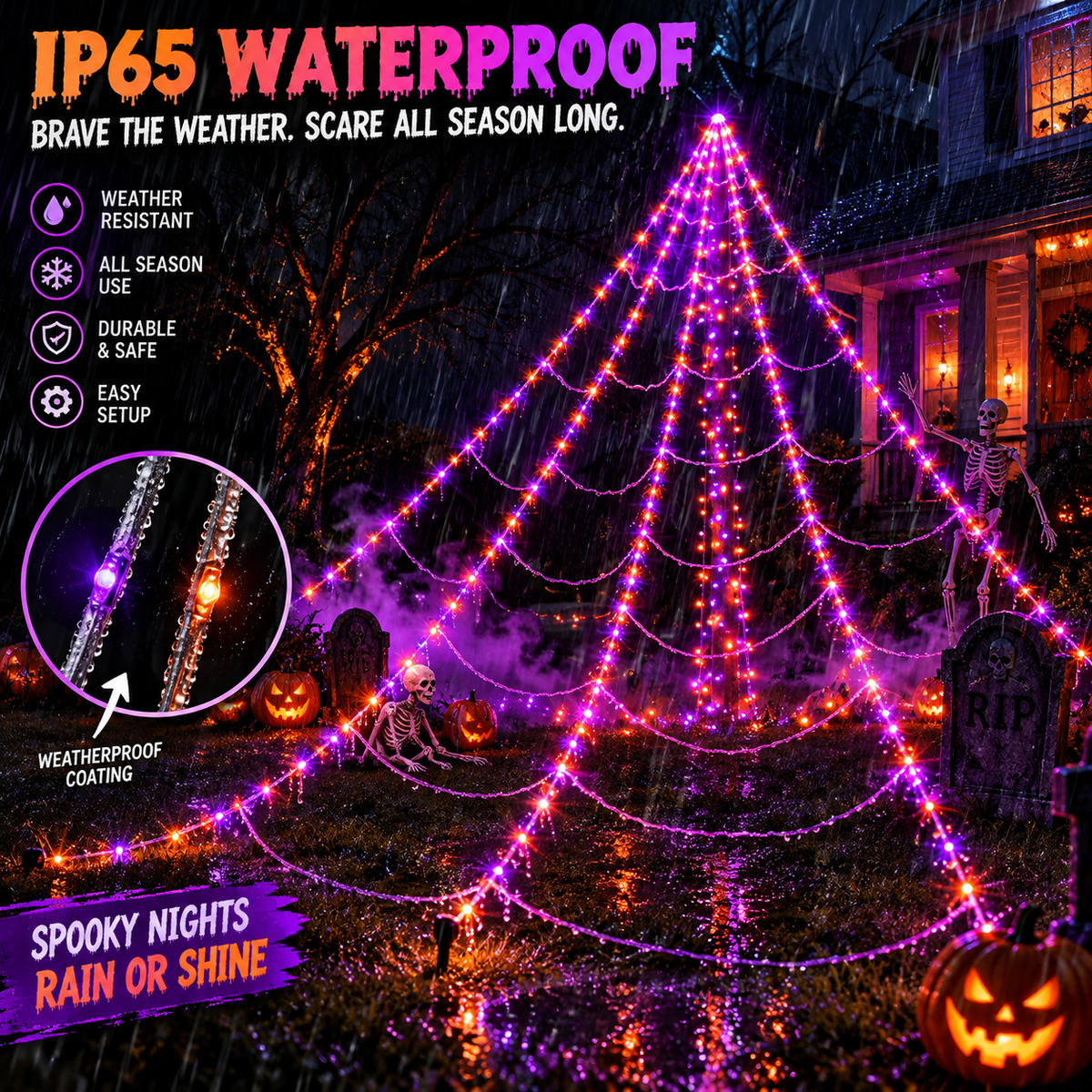 Prime Luxe™ SpiderGlow LED Web