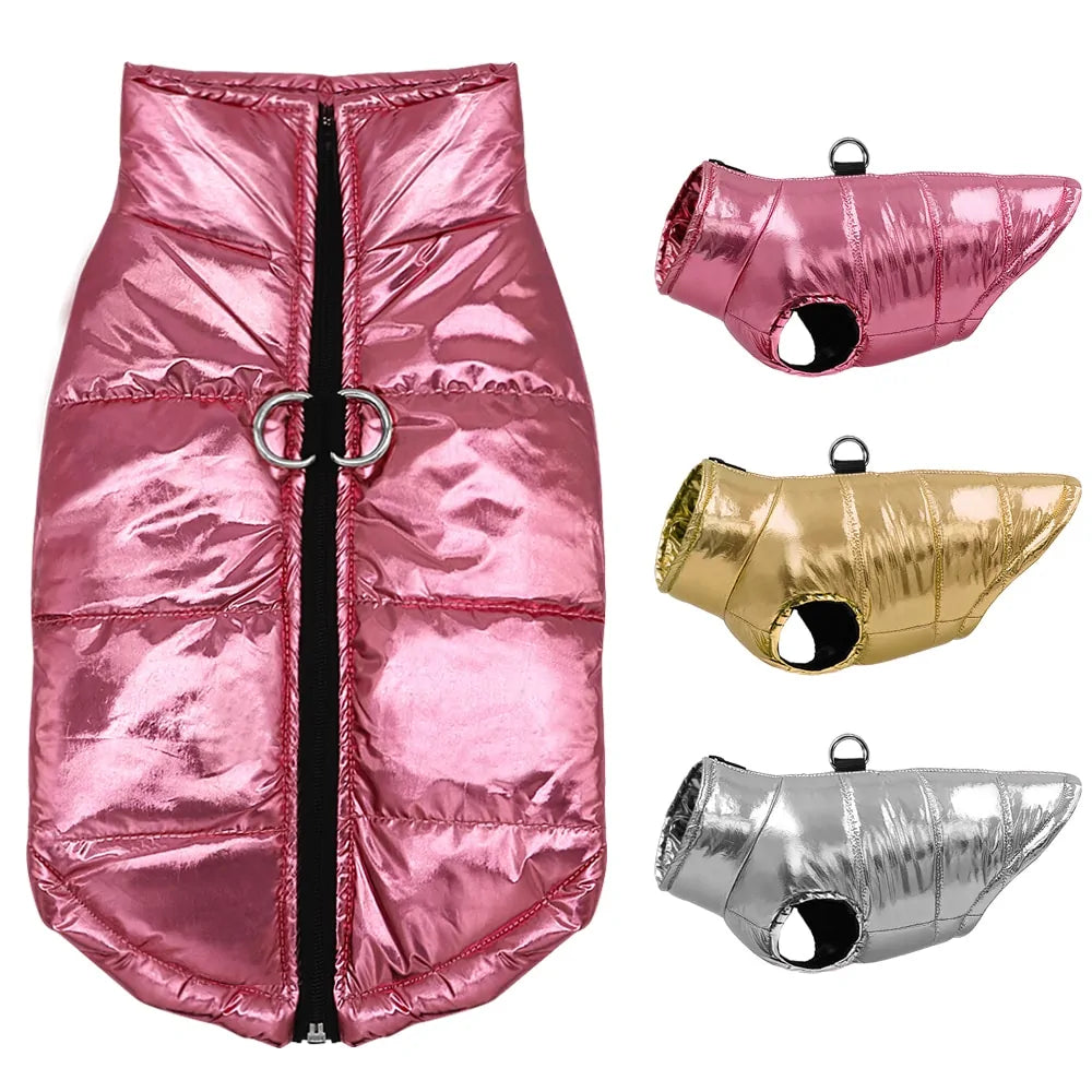 DoggieDeluxe™ Dazzling Puffer Dog Jacket