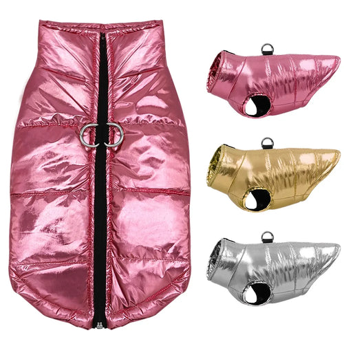 DoggieDeluxe™ Dazzling Puffer Dog Jacket