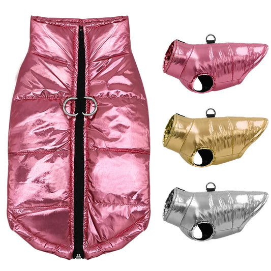 DoggieDeluxe™ Dazzling Puffer Dog Jacket