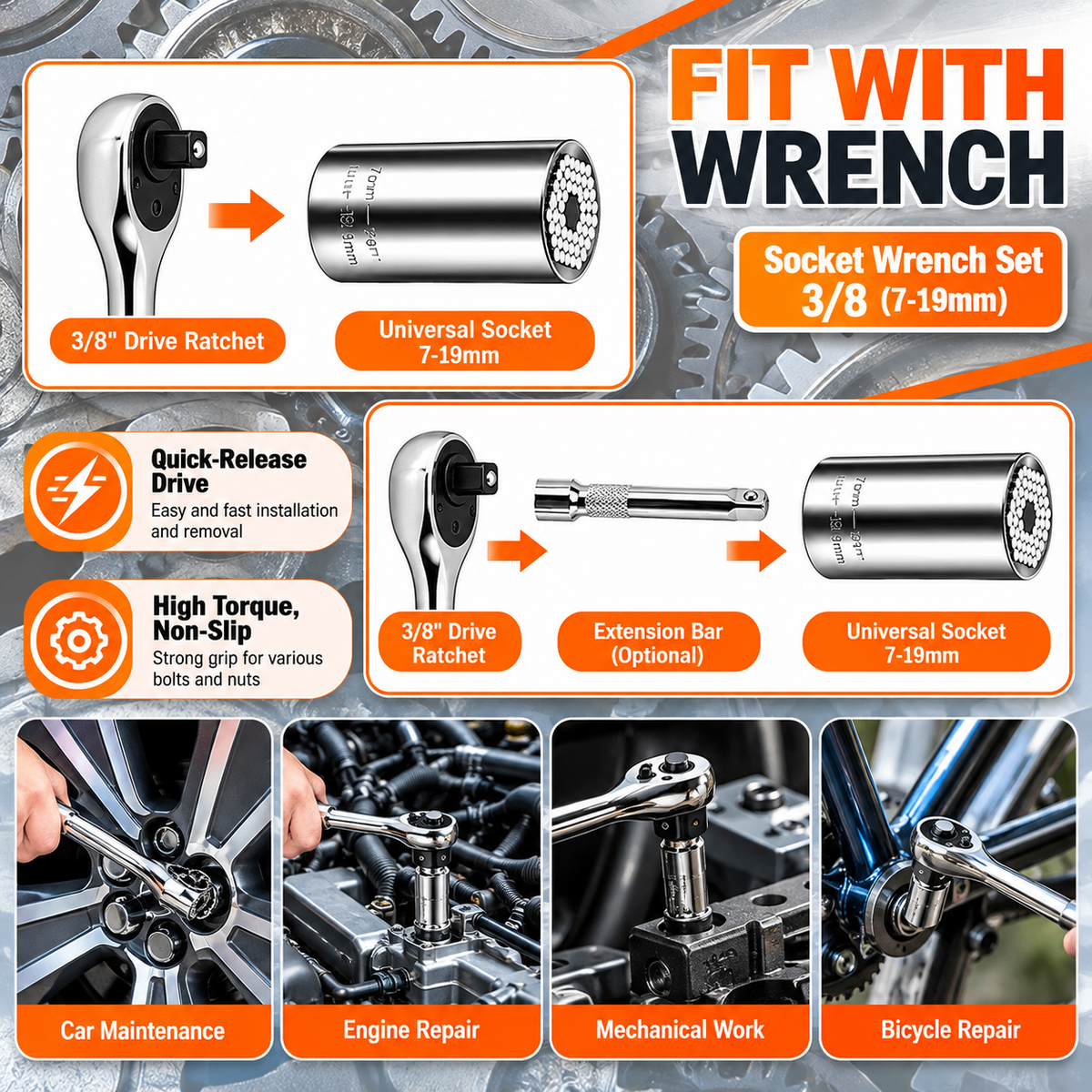 Prime Luxe™ Universal Socket Tool